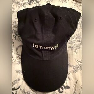Black Embroidered Cap